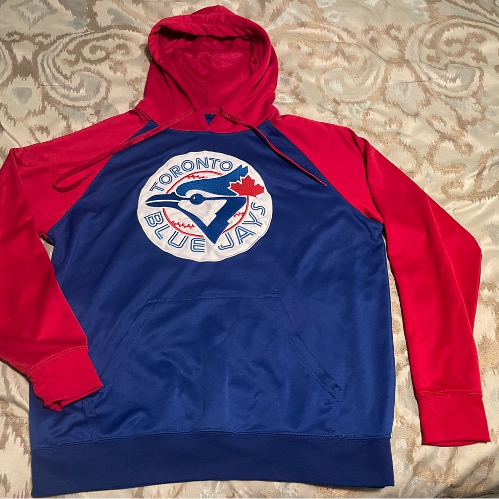 Toronto Blue Jays Embroidered Logo Hoodie (Med)